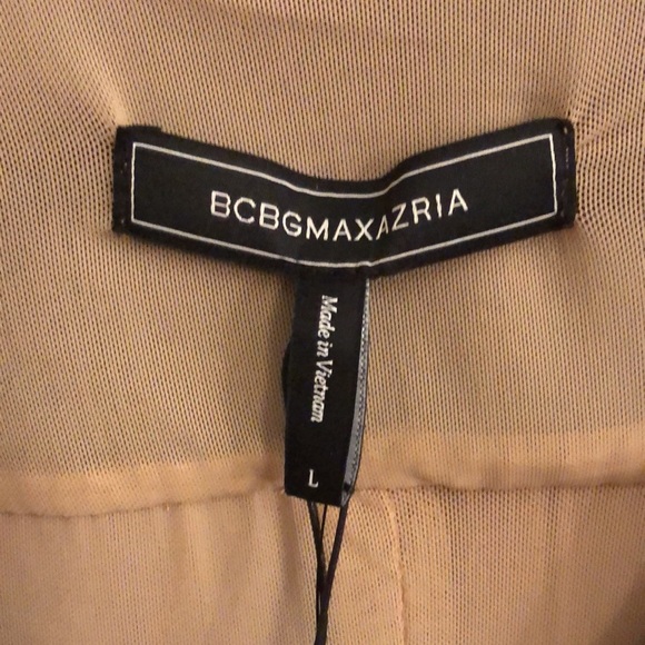 🆕 BCBG Maxazria Metallic Top Blouse Large - Picture 2 of 7